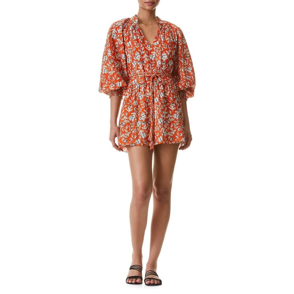 Alice and Olivia Lilian Printed Belted Dress size  10
